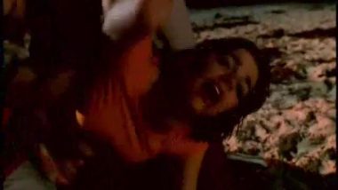 Screaming girl raped on the beach