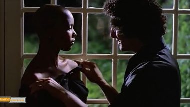 Dark Skinned Woman Forcefully Striped