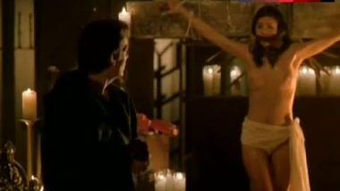 Crucified hot latina
